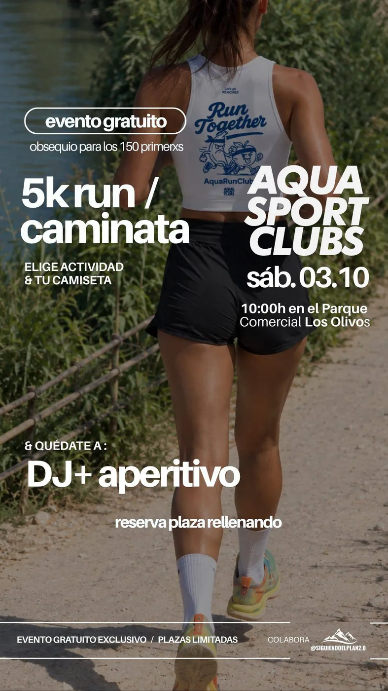 Cartel de Carrera y caminata de 5 km