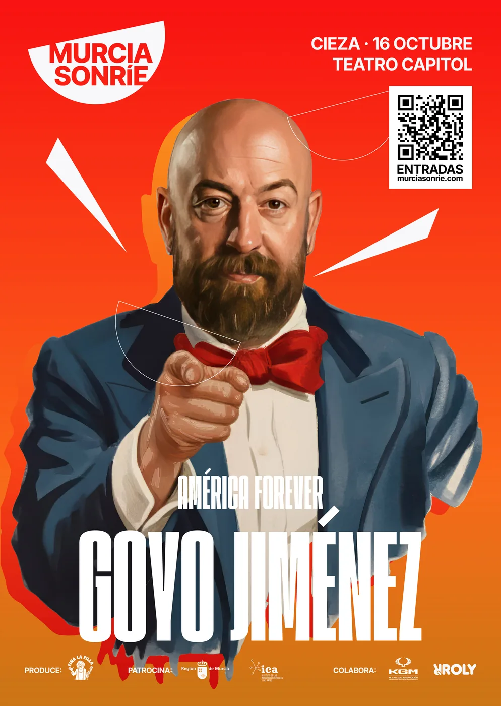 Cartel de Goyo Jiménez. América Forever